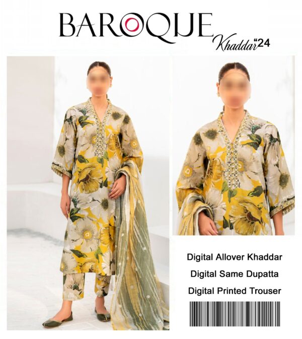 BAROQUE 3PC DIGITAL PRINTED